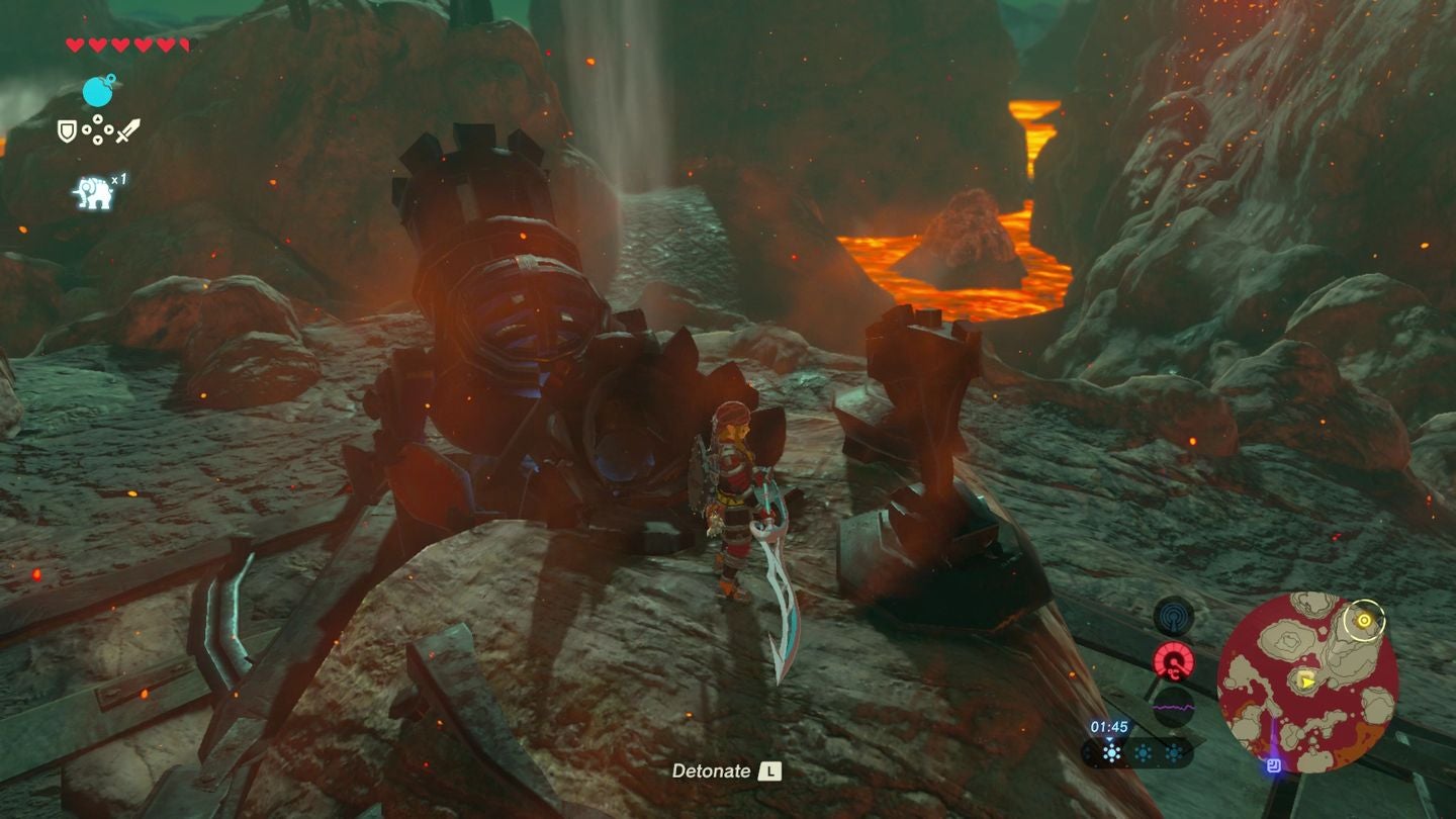 Zelda Breath of the Wild Abandoned North Mine, how to use the
